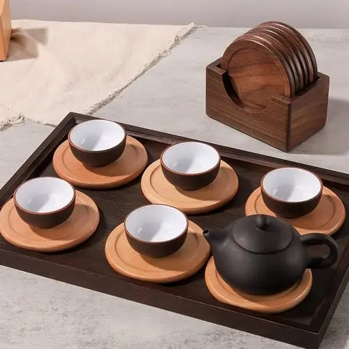 日式木质茶具